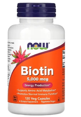 Biotine 5000 µg - Capsules Végétariennes