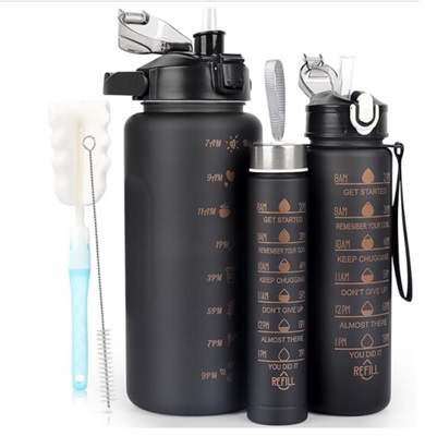 Pack de 3 Gourdes en Tritan - Accessoire Idéal