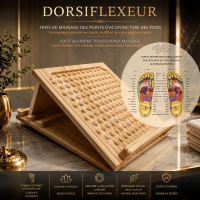 Dorsiflexeur en bois-Inclinaison réglable et antidérapante