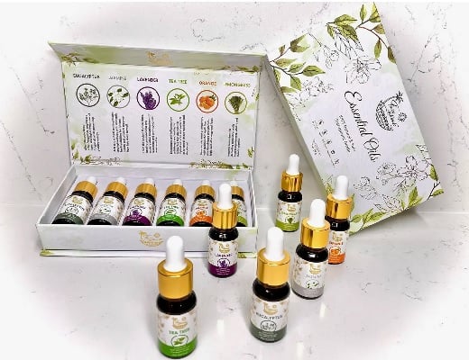 Coffret cadeaux de 6 huiles essentielles - Mélange unique