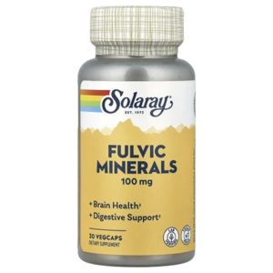 Solaray Minéraux Fulviques pour Énergie & Santé Cérébrale