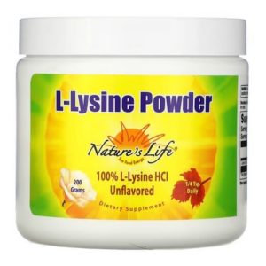 L-lysine en poudre, non aromatisée - Nature's Life,