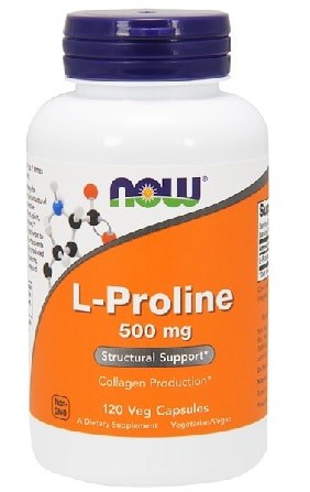 L-Proline de Now Food - 500 mg - Complément
