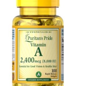 La Vitamine A 8,000 IU (2,400 mcg) - Antioxidant