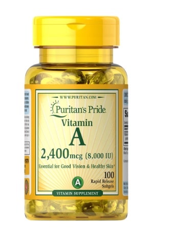 La Vitamine A 8,000 IU (2,400 mcg) - Antioxidant