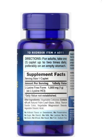 Lysine 1000 mg – Image 2