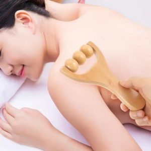 Rouleau en Bois pour Massage - Soulage les douleurs