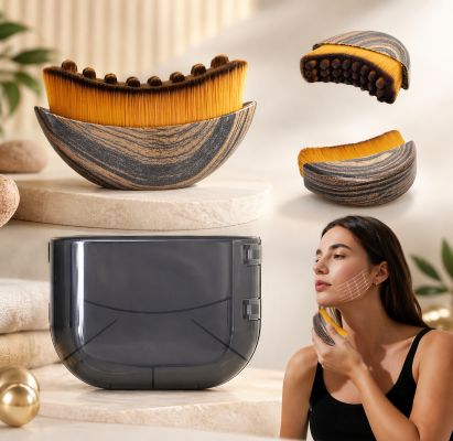 Brosse de Drainage Lymphatique Visage - Massage Facial