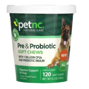 Bouchées molles prébiotiques et probiotiques