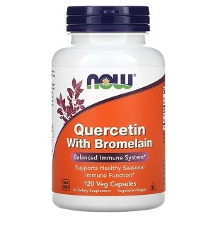 Quercétine avec bromélaïne, 120 capsules végétales