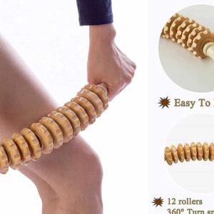 Rouleau de thérapie en bois - Outil de Massage