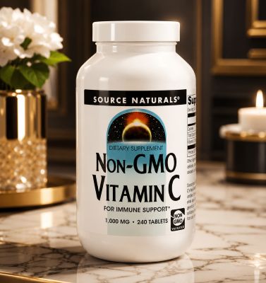 Source Naturals Vitamine C Sans OGM 1000 mg – 240 Comprimés
