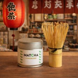 Thé Matcha Cérémonie Bio & Fouet en Bambou Chasen