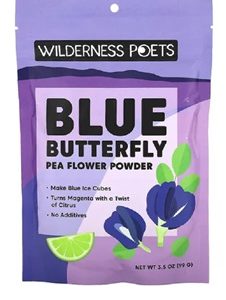 Le thé bleu - Poudre de fleur de pois papillon bleu