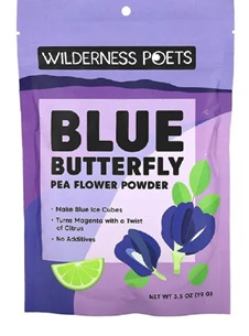 Le thé bleu - Poudre de fleur de pois papillon bleu