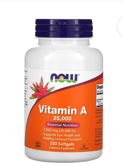 Vitamine A 25 000 UI/Santé Oculaire, Fonction Immunitaire