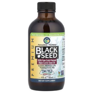 Flacon Amazing Herbs Premium Black Seed huile de nigelle 120 ml