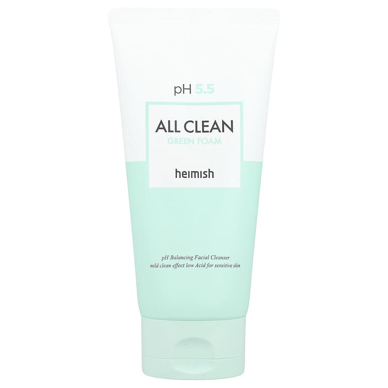 Heimish All Clean Green Foam – Nettoyant visage pH 5,5 150 g