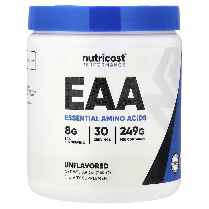 Nutricost EAA acides aminés essentiels sans arôme 249 g